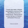 Mahatma Gandhi quote: “I have also seen children successfully surmounting…”- at QuotesQuotesQuotes.com