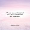 Mahatma Gandhi quote: “Prayer is a confession of one’s own…”- at QuotesQuotesQuotes.com