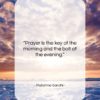 Mahatma Gandhi quote: “Prayer is the key of the morning…”- at QuotesQuotesQuotes.com
