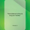 Malcolm X quote: “Nonviolence is fine as long as it…”- at QuotesQuotesQuotes.com