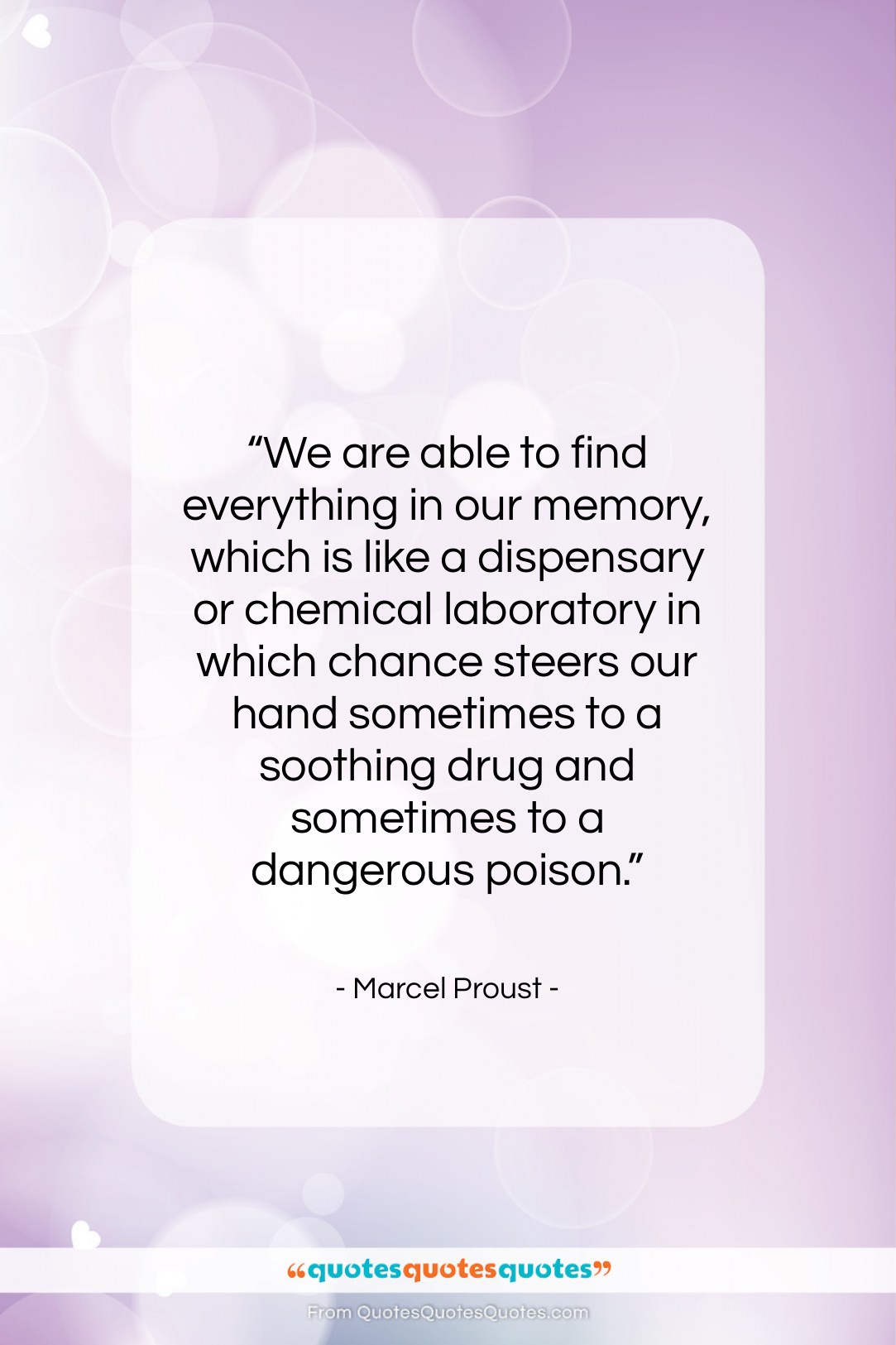 Marcel Proust quote: “We are able to find everything in…”- at QuotesQuotesQuotes.com