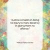 Marcus Tullius Cicero quote: “Justice consists in doing no injury to…”- at QuotesQuotesQuotes.com
