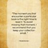 Marie Kondo quote: “The moment you first encounter a particular book…”- at QuotesQuotesQuotes.com