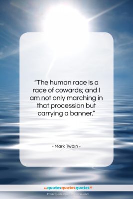 Mark Twain quote: “The human race is a race of…”- at QuotesQuotesQuotes.com