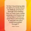 Marlo Thomas quote: “In that I found being able to…”- at QuotesQuotesQuotes.com