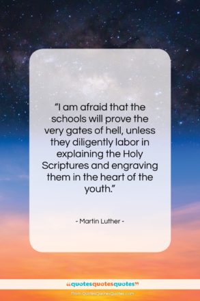 Martin Luther quote: “I am afraid that the schools will…”- at QuotesQuotesQuotes.com