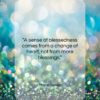 Mason Cooley quote: “A sense of blessedness comes from a…”- at QuotesQuotesQuotes.com
