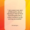Michelangelo quote: “I am a poor man and of…”- at QuotesQuotesQuotes.com