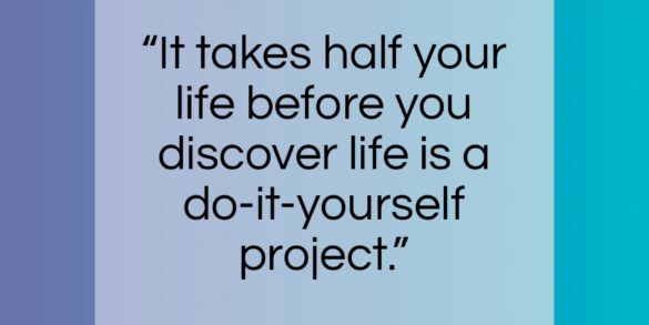 Napoleon Hill quote: “It takes half your life before you…”- at QuotesQuotesQuotes.com