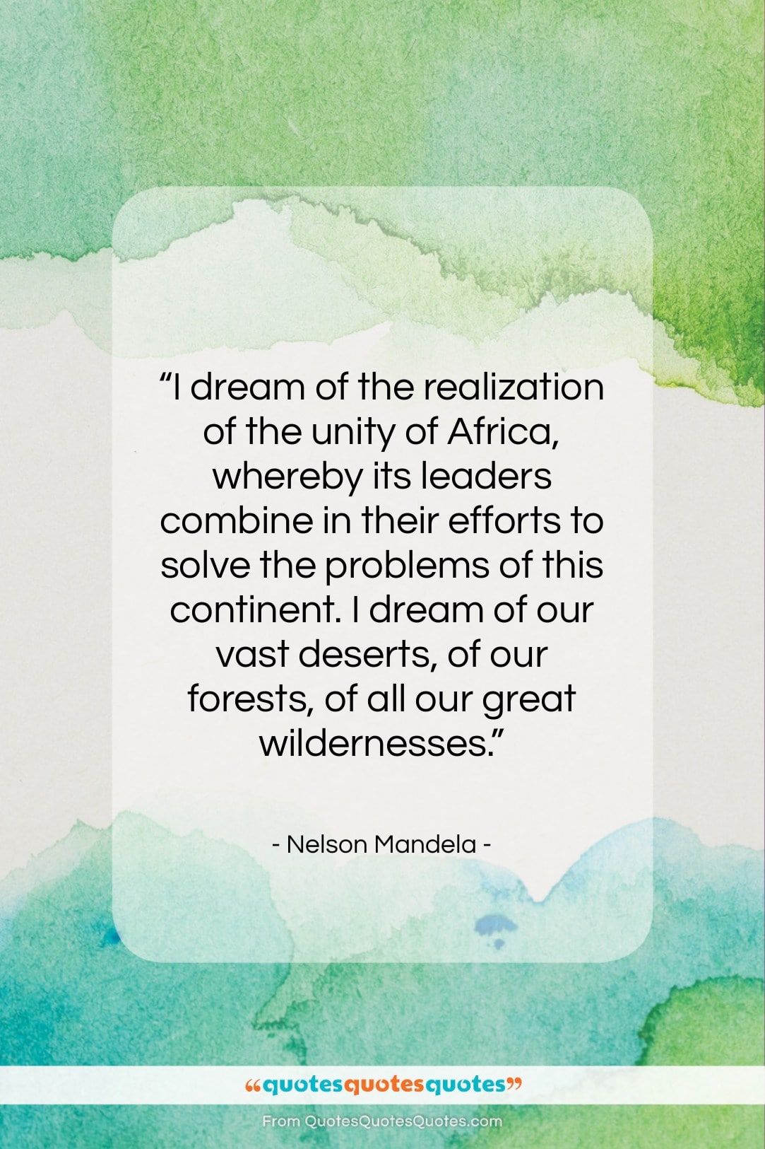 Nelson Mandela quote: “I dream of the realization of the…”- at QuotesQuotesQuotes.com
