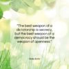 Niels Bohr quote: “The best weapon of a dictatorship is…”- at QuotesQuotesQuotes.com