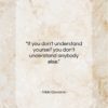 Nikki Giovanni quote: “If you don’t understand yourself you don’t…”- at QuotesQuotesQuotes.com