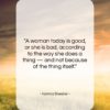 Norma Shearer quote: “A woman today is good, or she…”- at QuotesQuotesQuotes.com