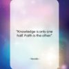 Novalis quote: “Knowledge is only one half. Faith is…”- at QuotesQuotesQuotes.com