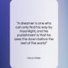 Oscar Wilde quote: “A dreamer is one who can only…”- at QuotesQuotesQuotes.com