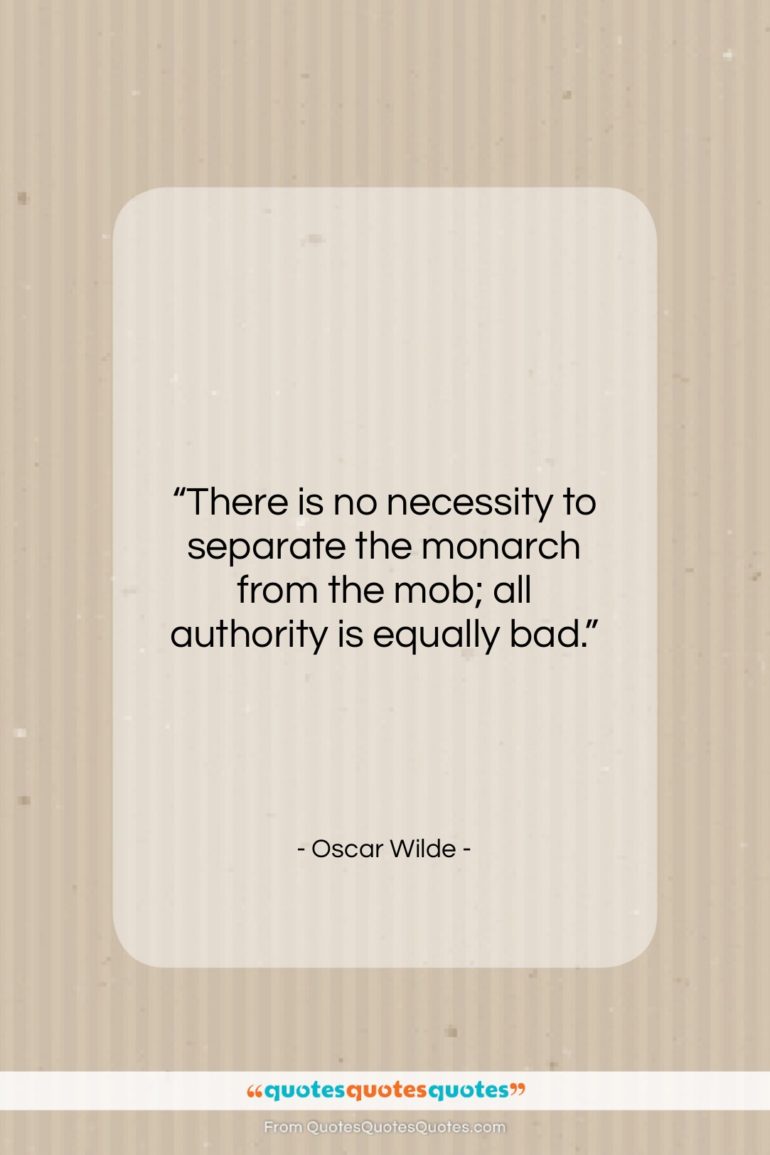 Oscar Wilde quote: “There is no necessity to separate the…”- at QuotesQuotesQuotes.com