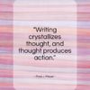 Paul J. Meyer quote: “Writing crystallizes thought and thought produces action…”- at QuotesQuotesQuotes.com
