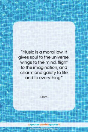 Plato quote: “Music is a moral law. It gives…”- at QuotesQuotesQuotes.com