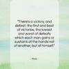 Plato quote: “There’s a victory, and defeat; the first…”- at QuotesQuotesQuotes.com