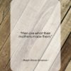 Ralph Waldo Emerson quote: “Men are what their mothers made them…”- at QuotesQuotesQuotes.com