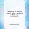 Ralph Waldo Emerson quote: “The secret of ugliness consists not in…”- at QuotesQuotesQuotes.com