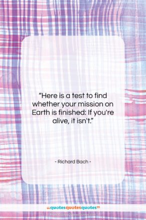 Richard Bach quote: “Here is a test to find whether…”- at QuotesQuotesQuotes.com