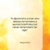 Robert Frost quote: “A diplomat is a man who always…”- at QuotesQuotesQuotes.com