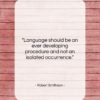 Robert Smithson quote: “Language should be an ever developing procedure…”- at QuotesQuotesQuotes.com