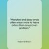Robert Smithson quote: “Mistakes and dead-ends often mean more to…”- at QuotesQuotesQuotes.com