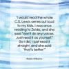 Robin Williams quote: “I would read the whole C.S. Lewis…”- at QuotesQuotesQuotes.com