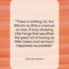 Samuel Johnson quote: “There is nothing, Sir, too little for…”- at QuotesQuotesQuotes.com