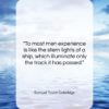 Samuel Taylor Coleridge quote: “To most men experience is like the…”- at QuotesQuotesQuotes.com