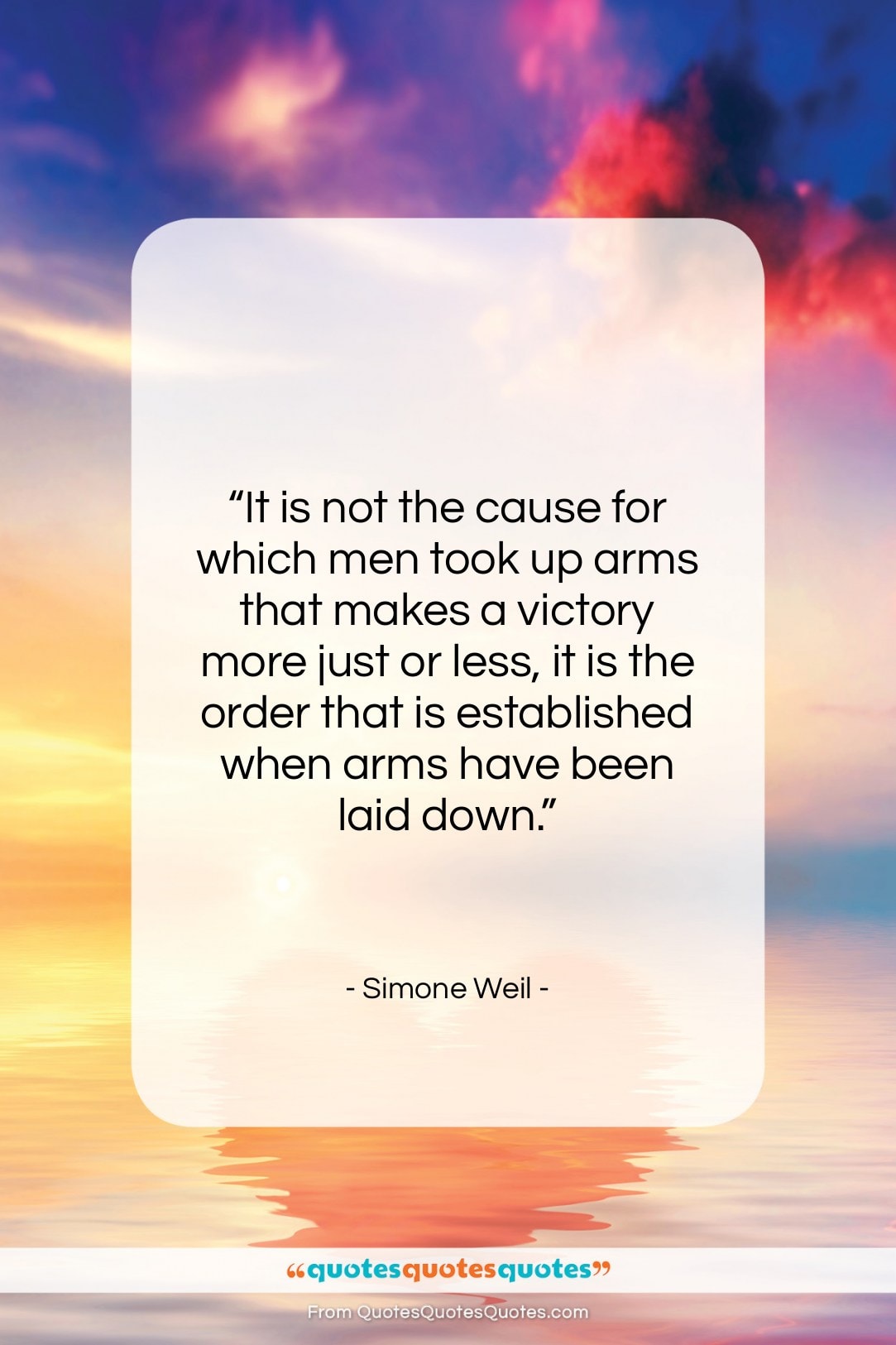Simone Weil quote: “It is not the cause for which…”- at QuotesQuotesQuotes.com