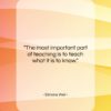 Simone Weil quote: “The most important part of teaching is…”- at QuotesQuotesQuotes.com