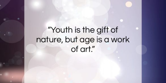 Stanislaw Lec quote: “Youth is the gift of nature, but…”- at QuotesQuotesQuotes.com