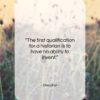 Stendhal quote: “The first qualification for a historian is…”- at QuotesQuotesQuotes.com
