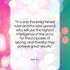 Sun Tzu quote: “It is only the enlightened ruler and…”- at QuotesQuotesQuotes.com