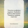 Swami Sivananda quote: “Practice meditation regularly. Meditation leads to eternal…”- at QuotesQuotesQuotes.com