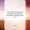 Terence quote: “How often things occur by mere chance…”- at QuotesQuotesQuotes.com