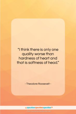 Theodore Roosevelt quote: “I think there is only one quality…”- at QuotesQuotesQuotes.com