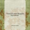 Thomas Carlyle quote: “Silence is more eloquent than words….”- at QuotesQuotesQuotes.com