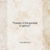 Tony Robbins quote: “Passion is the genesis of genius…”- at QuotesQuotesQuotes.com