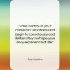 Tony Robbins quote: “Take control of your consistent emotions and…”- at QuotesQuotesQuotes.com