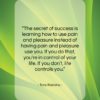 Tony Robbins quote: “The secret of success is learning how…”- at QuotesQuotesQuotes.com