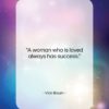 Vicki Baum quote: “A woman who is loved always has…”- at QuotesQuotesQuotes.com