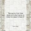 Victor Hugo quote: “Sorrow is a fruit. God does not…”- at QuotesQuotesQuotes.com