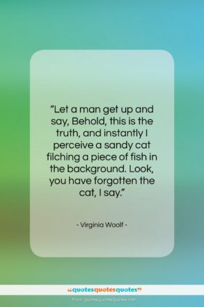 Virginia Woolf quote: “Let a man get up and say,…”- at QuotesQuotesQuotes.com