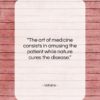 Voltaire quote: “The art of medicine consists in amusing…”- at QuotesQuotesQuotes.com