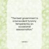 Voltaire quote: “The best government is a benevolent tyranny…”- at QuotesQuotesQuotes.com