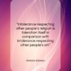 Wallace Stevens quote: “Intolerance respecting other people’s religion is toleration…”- at QuotesQuotesQuotes.com